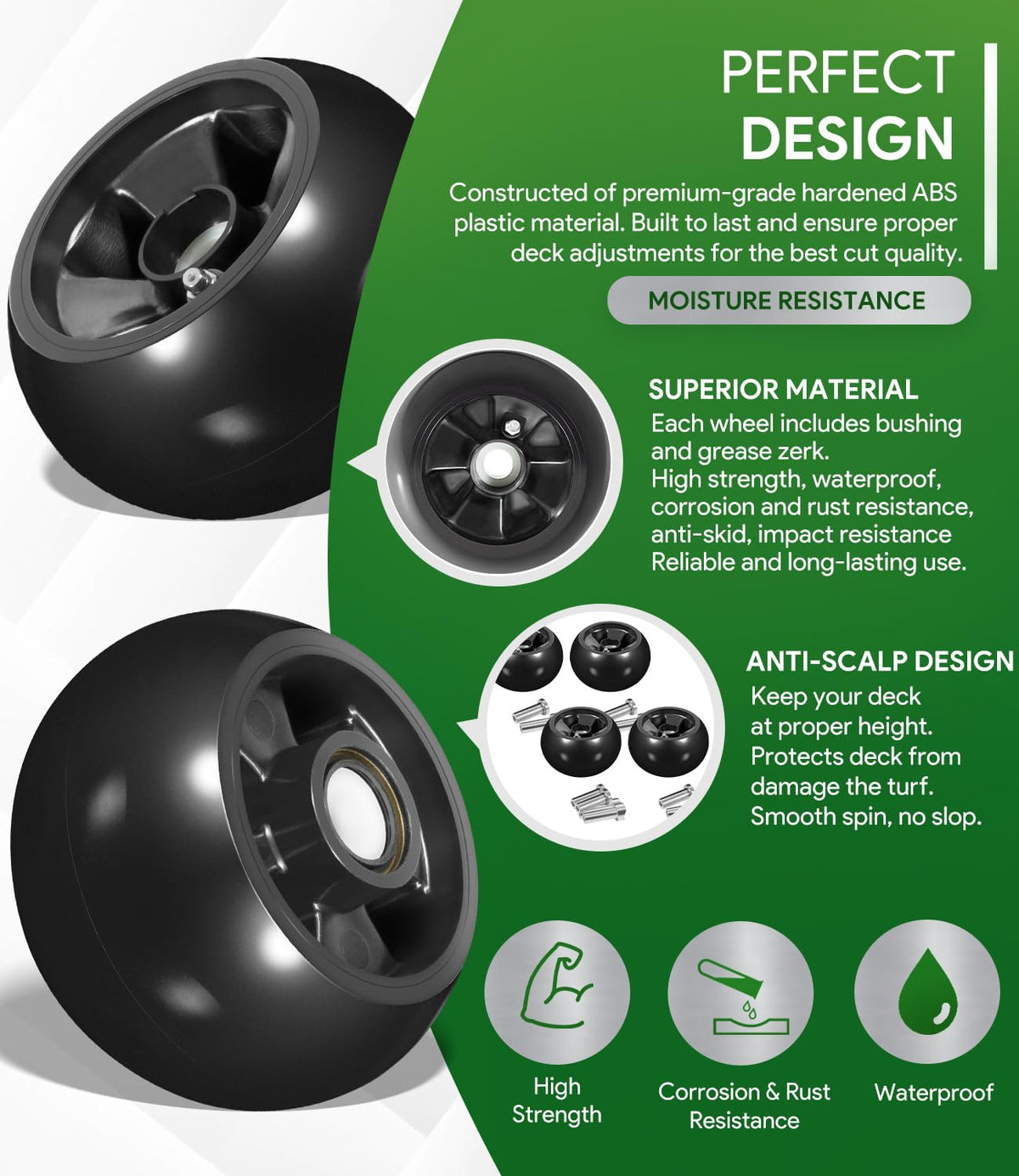 Sixcow AM125172 easy installation for John Deere decks.