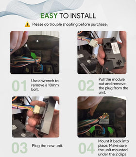 Sixcow AM141075 ECU module for John Deere X340 enhancing starting reliability outdoors