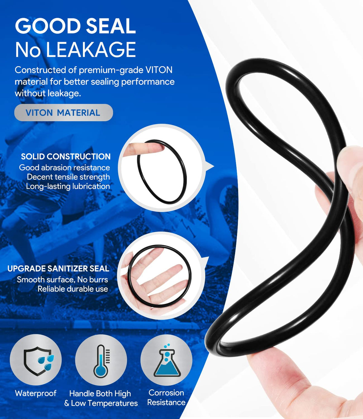 Sixcow easy installation guide facilitates quick, secure O-ring replacement.