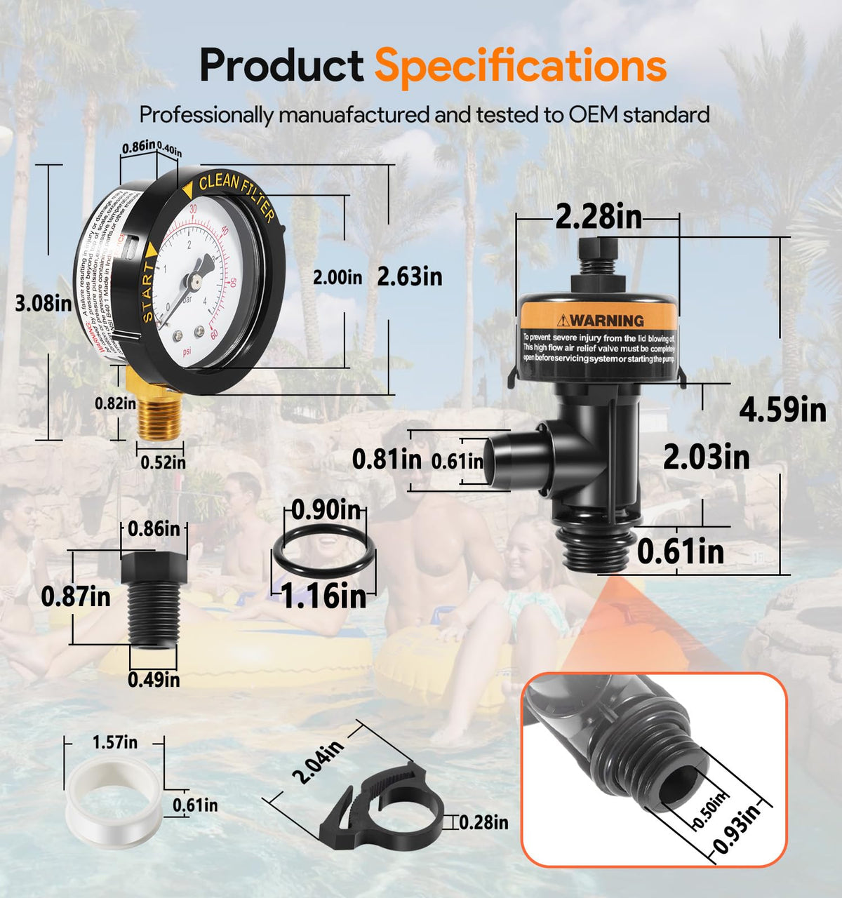 Sixcow hose outlet clip helps prevent water spray during service