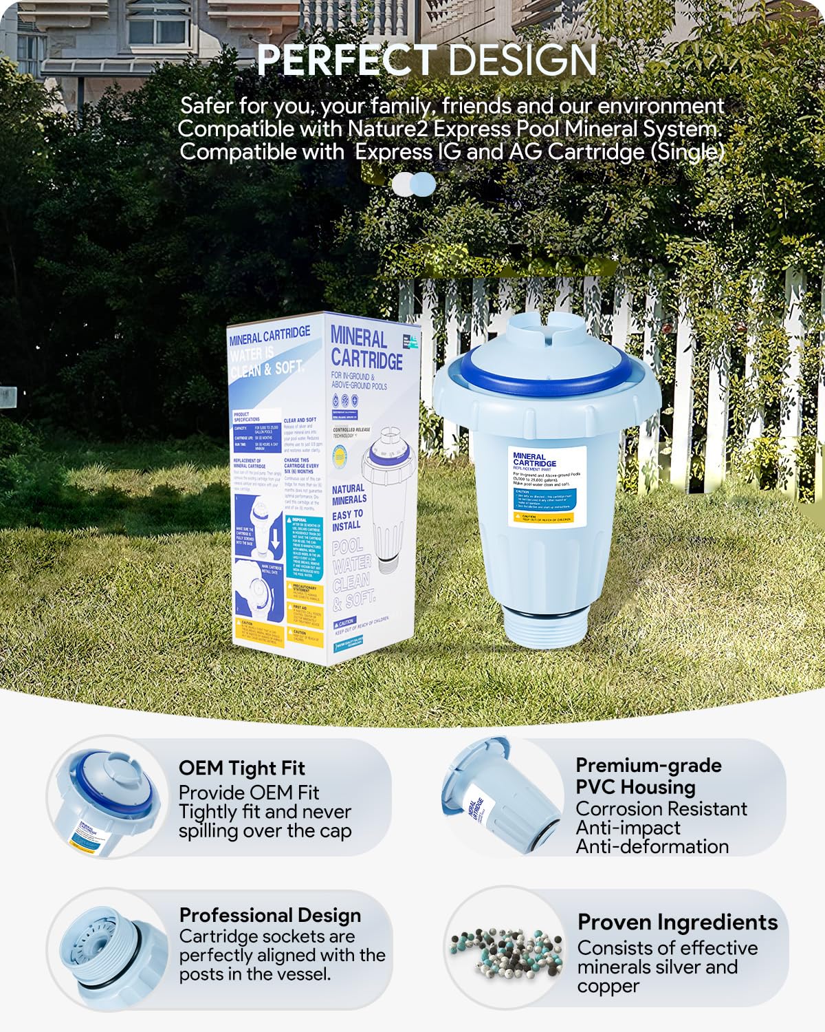 Sixcow W28175 with IG/AG compatibility supports in-ground and above-ground pools.