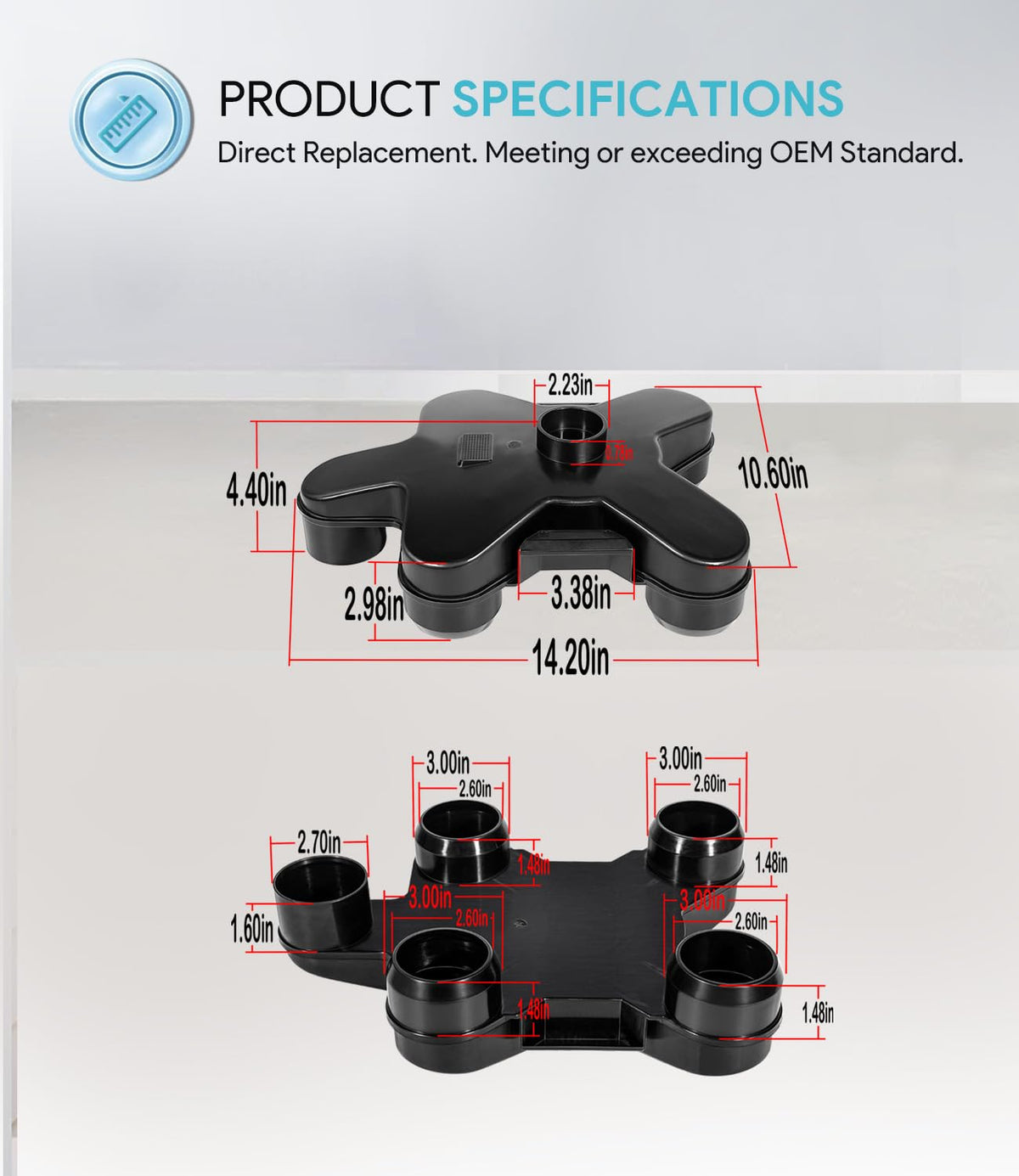 Sixcow R0357600 keeps cartridges securely gripped for reliable filtration.