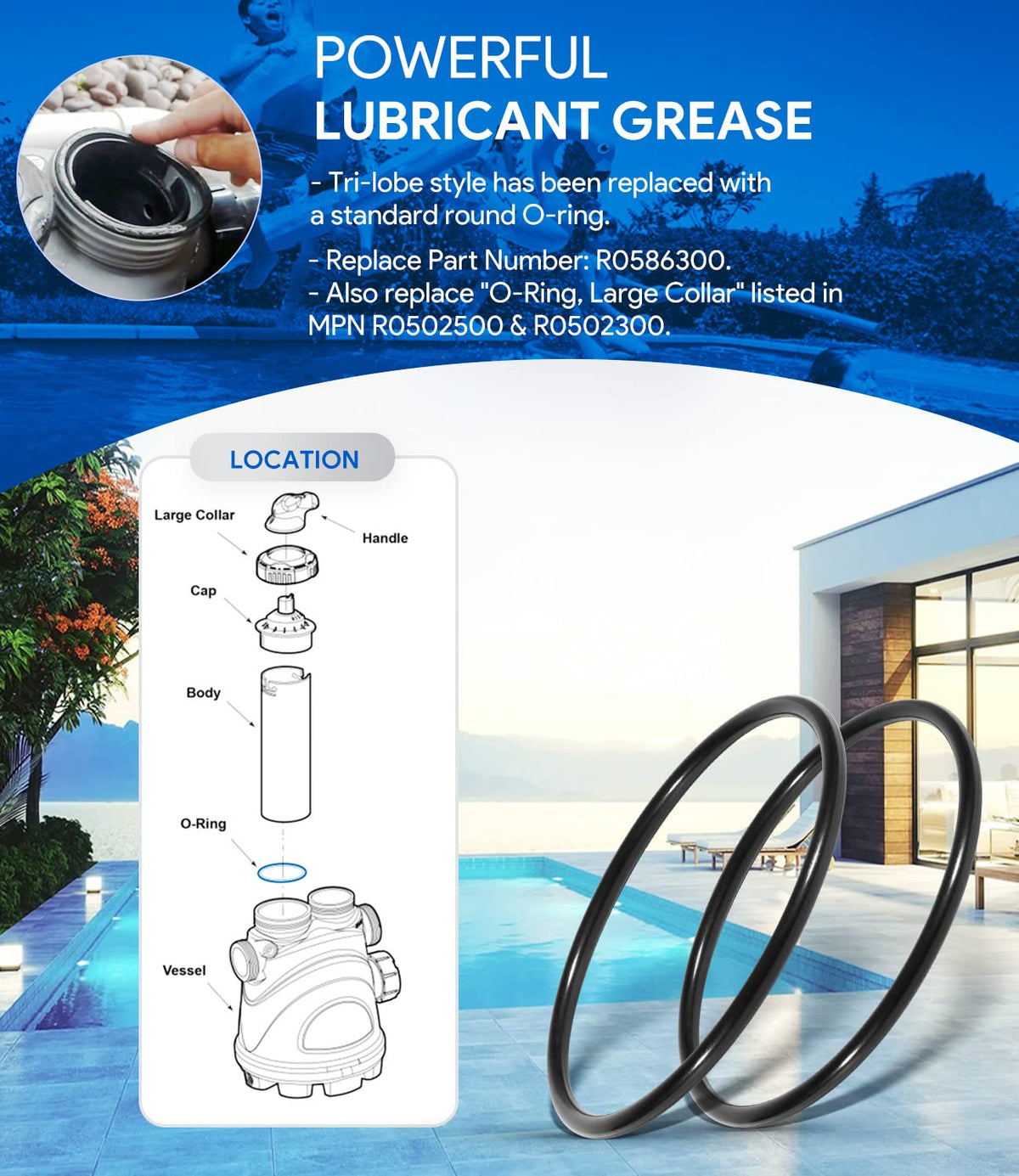 Sixcow seal-no-leaks performance supports consistent operation in pool environments.