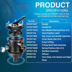 SixCow SP0714T Vari-Flo XL valve 1.5-inch FIP ports highlighting universal fit