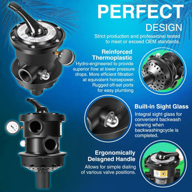 SixCow SP0714T Vari-Flo XL valve contents including O-ring and gauge for installation