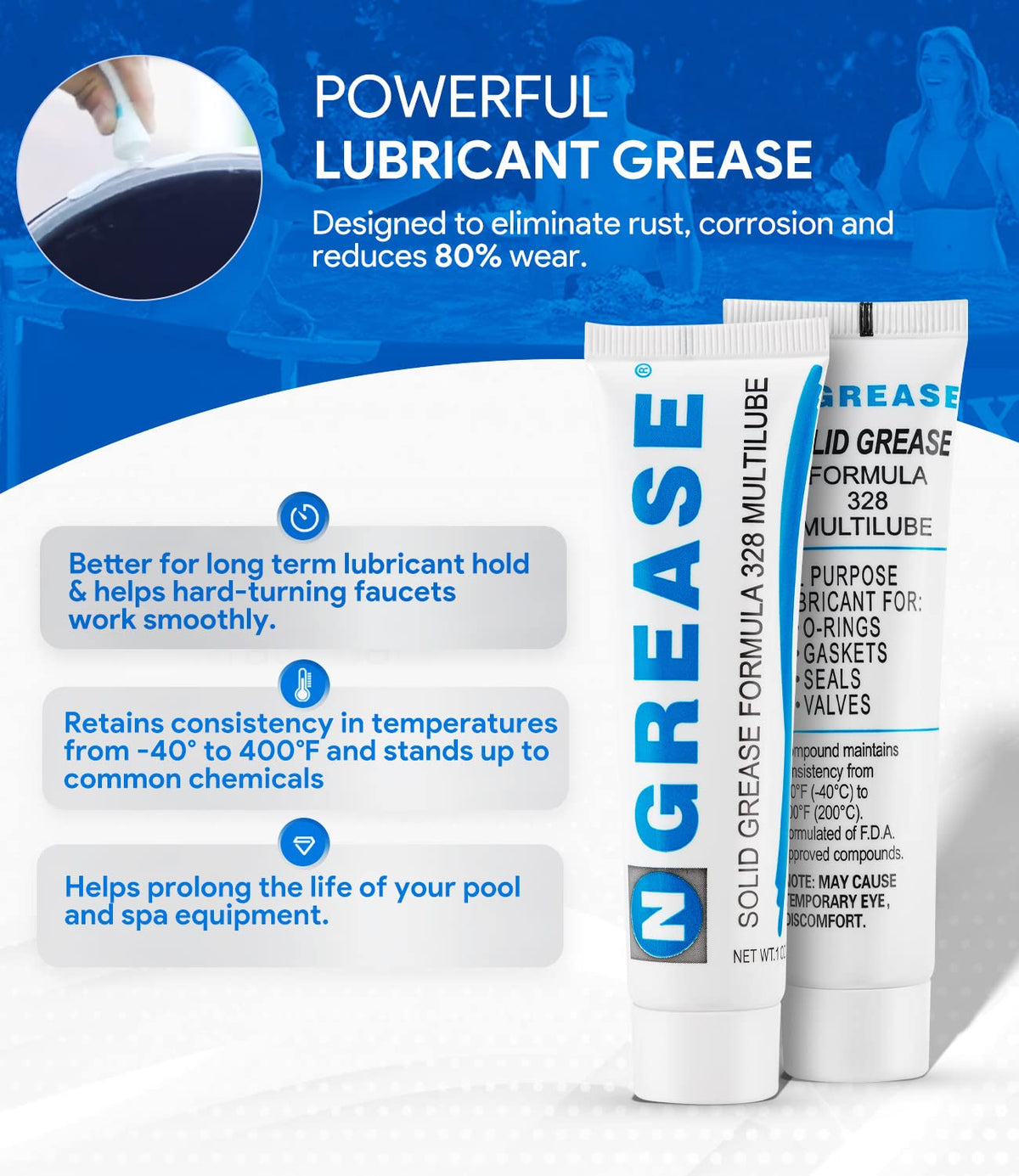 Odorless formula for easy use around pool areas.