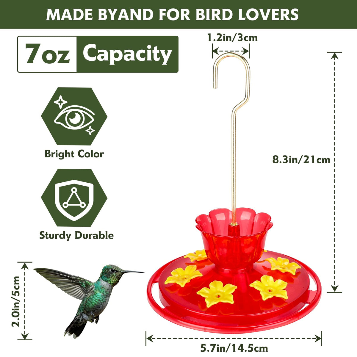 SIXTOYZF two-pack ideal for garden decor and backyard feeding