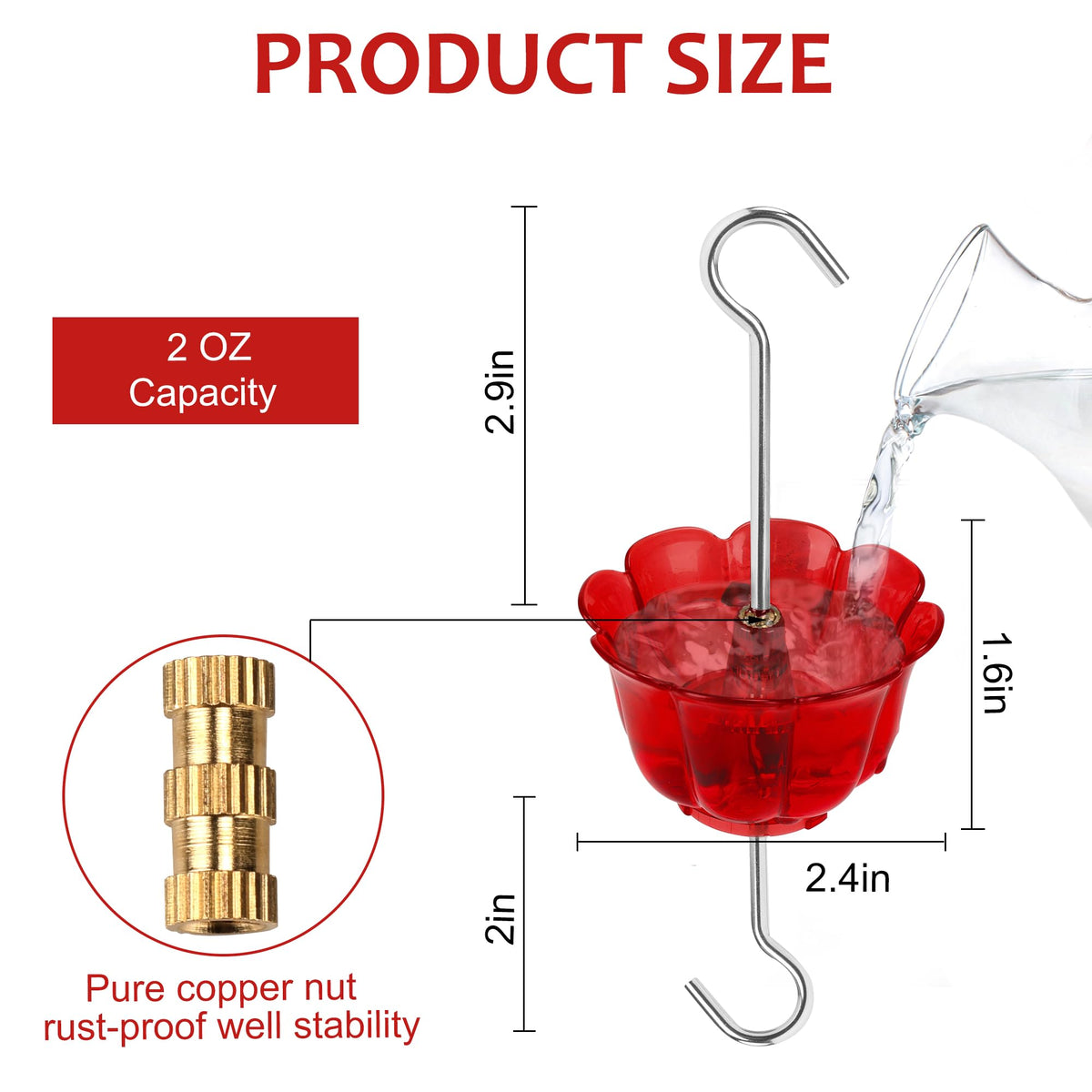 SIXTOYZF rustproof stainless S-hooks support sturdy hanging.