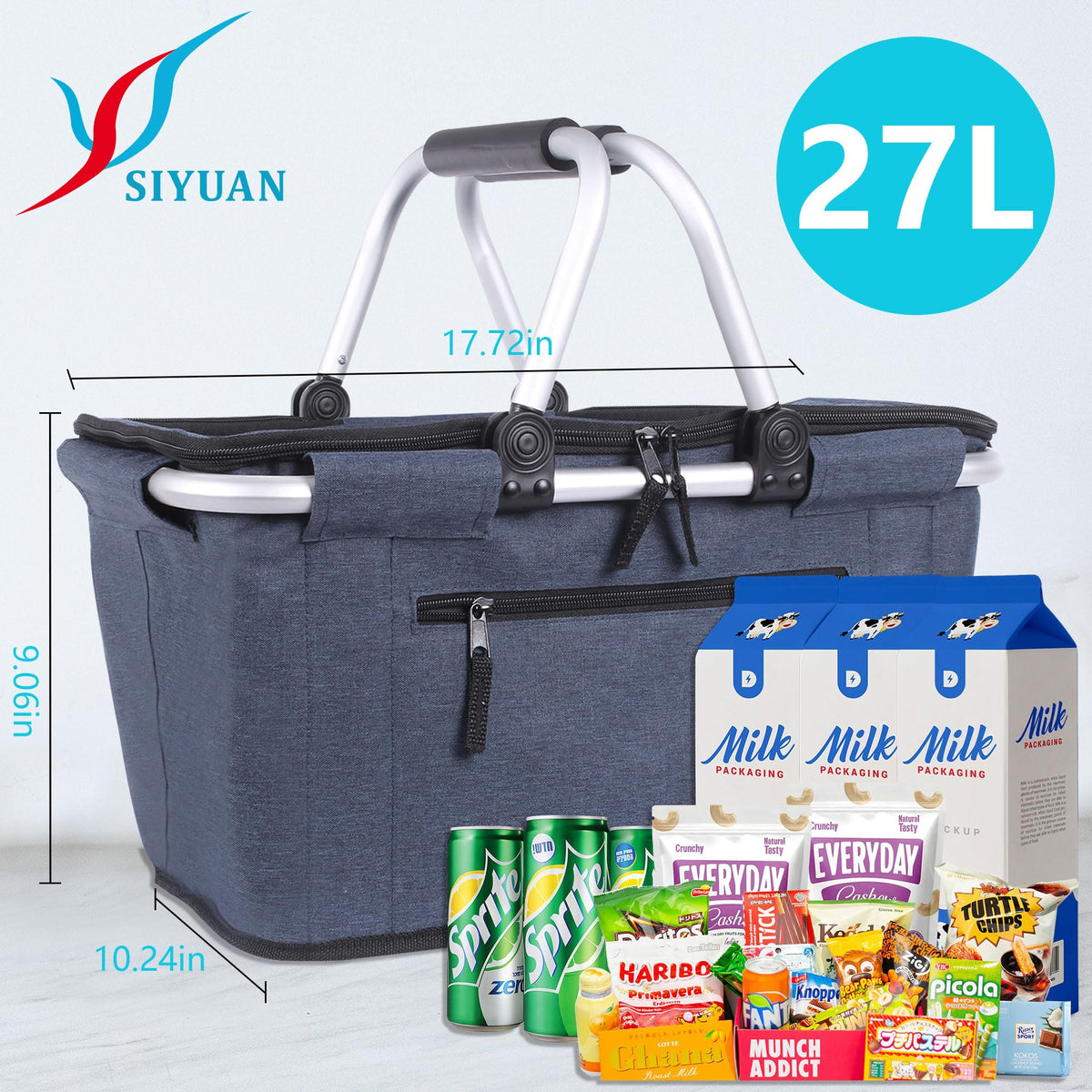 Siyuan insulated basket with foam lining preserves freshness during outdoor trips.