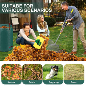 SJPLZQC rust-resistant stainless steel 25-tine head penetrates dense debris.