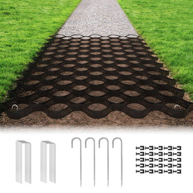 SJPULMO gravel grid ready for installation, showcasing 2-inch depth stability.
