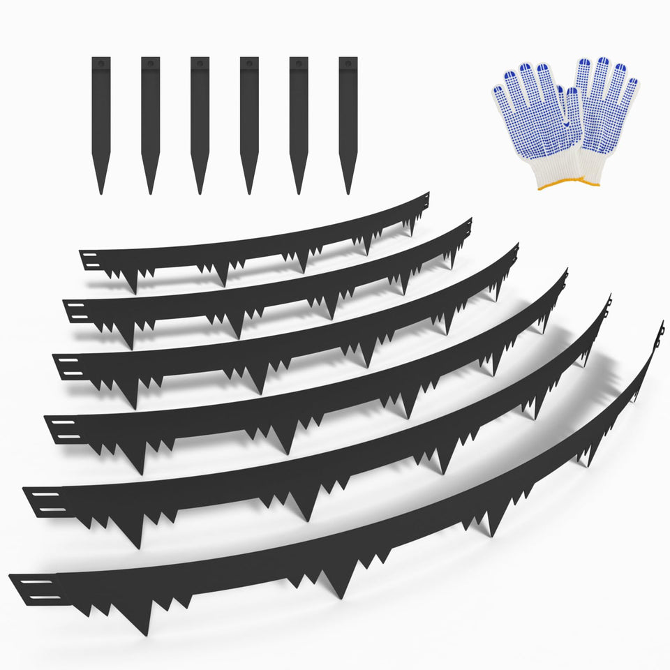 SJPULMO metal landscape edging 6-pack in box for quick border setup