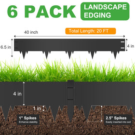 SJPULMO rustproof steel border with stakes ensures durable, weather-ready garden framing.