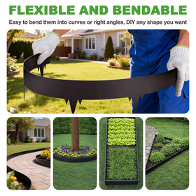 SJPULMO weather-resistant border stands up to sun, rain, and snow.