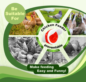 SJZNEWWOSM space-saving design suits any coop or feeding area.