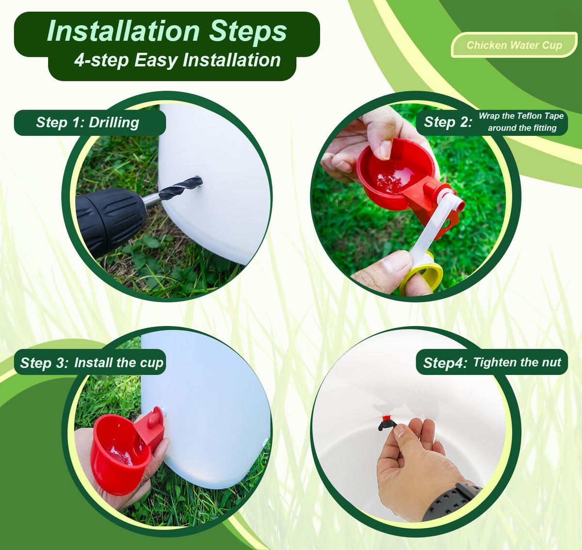 SJZNEWWOSM easy-install hole saw enables quick DIY setup.