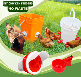 SJZNEWWOSM water cups set eight cups ensures steady hydration for your flock.