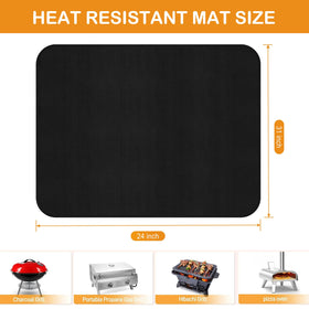 Skablix silicone-coated mat is waterproof and oil-proof for easy cleanup.