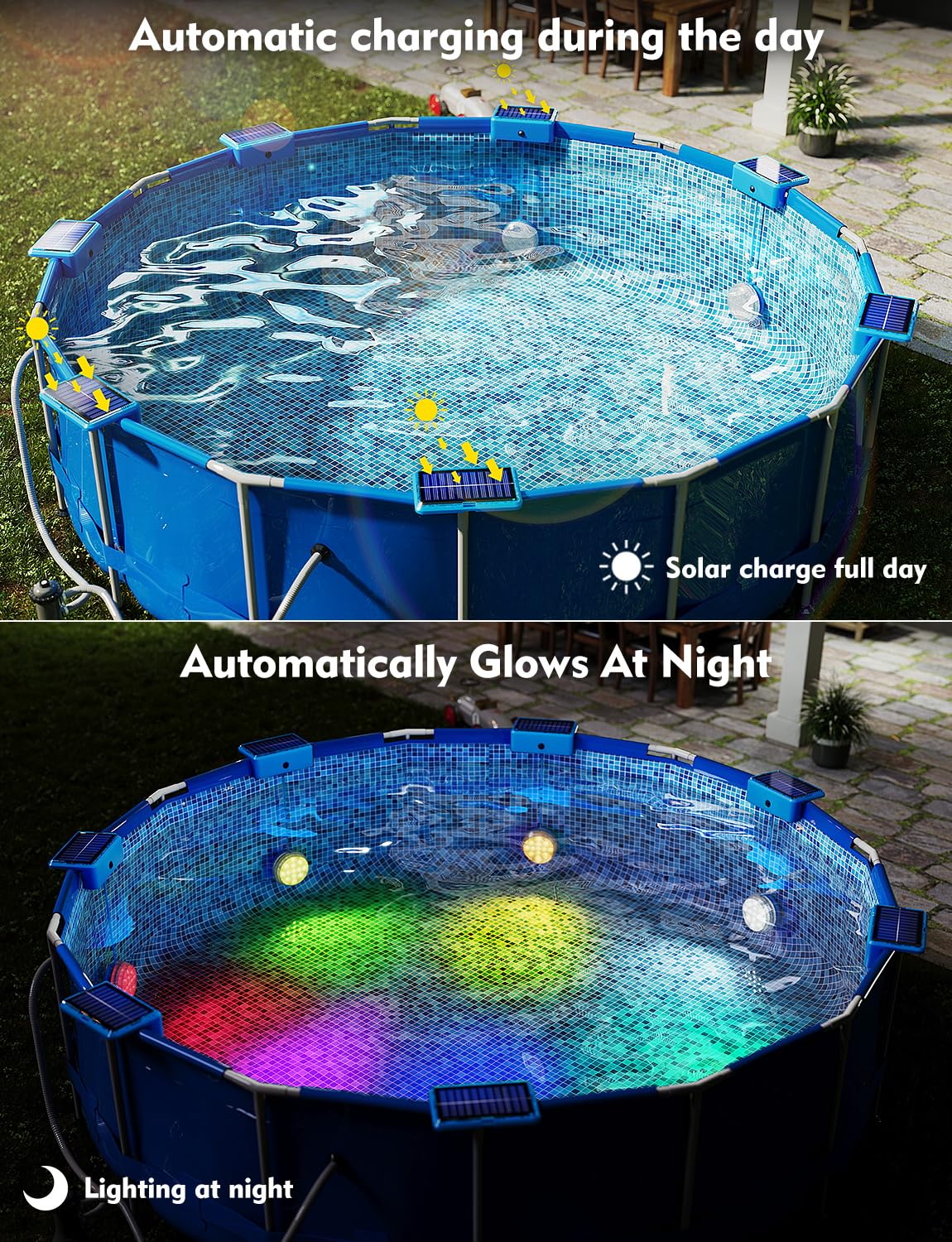 Skairipa IP68 waterproof light operates safely underwater.