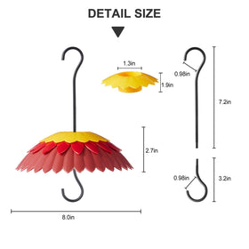 Skaithee premium weather-resistant plastic protects the feeder from sun exposure.