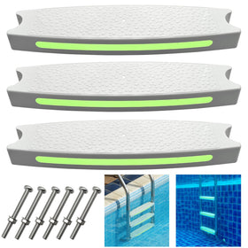 SKARUMMER 18-inch pool ladder steps 3-pack replacement kit for lasting pool access