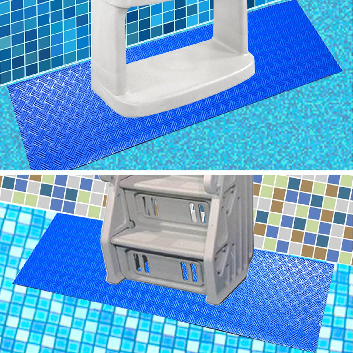SKARUMMER durable rubber ladder pad designed for outdoor pools