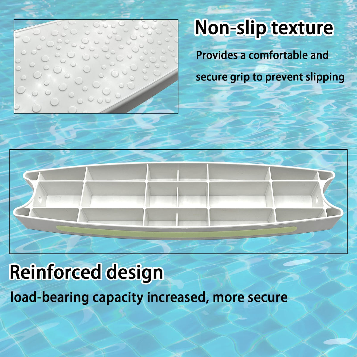SKARUMMER includes 6 stainless screws for corrosion-resistant installation