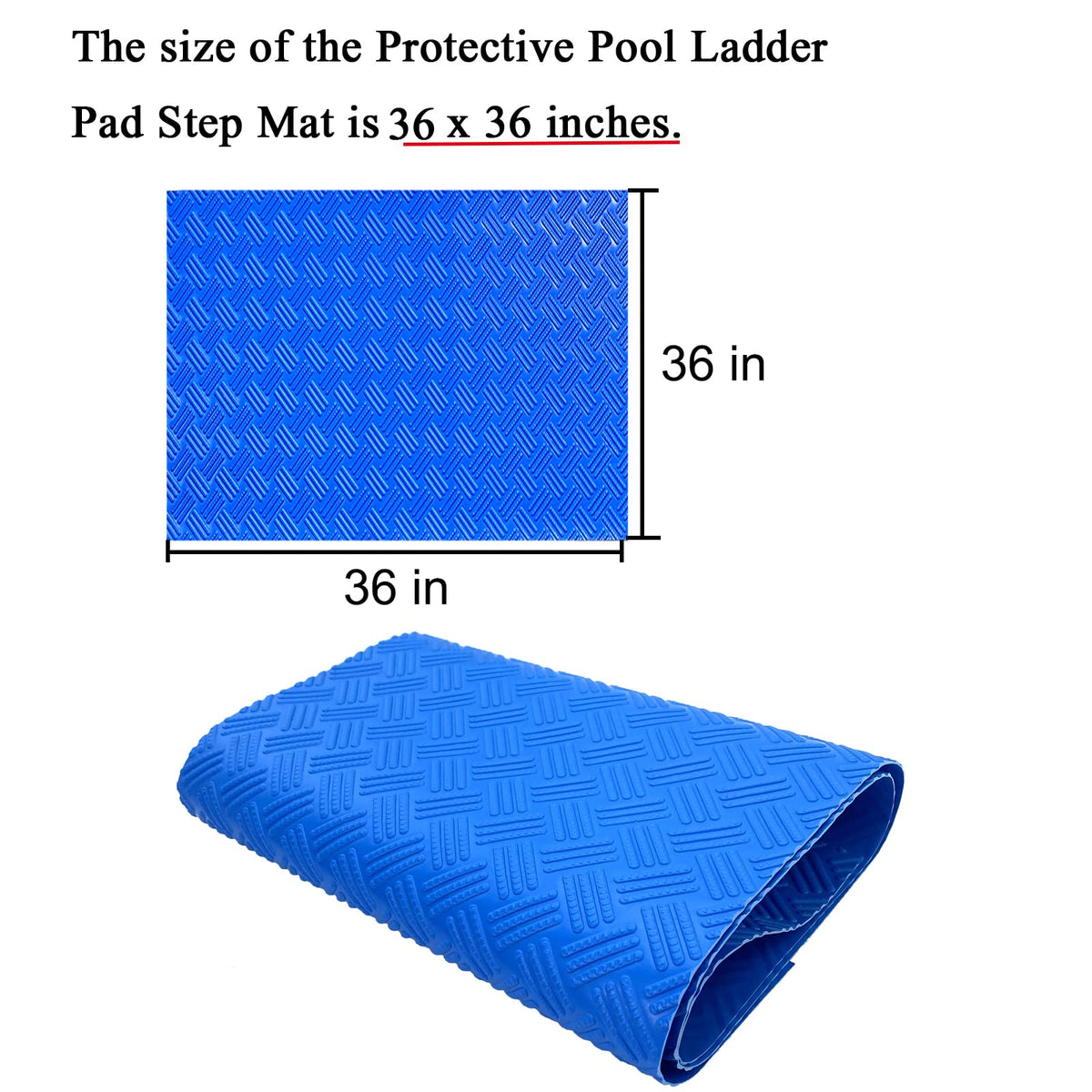 SKARUMMER ladder pad non-slip surface protects liner during entry
