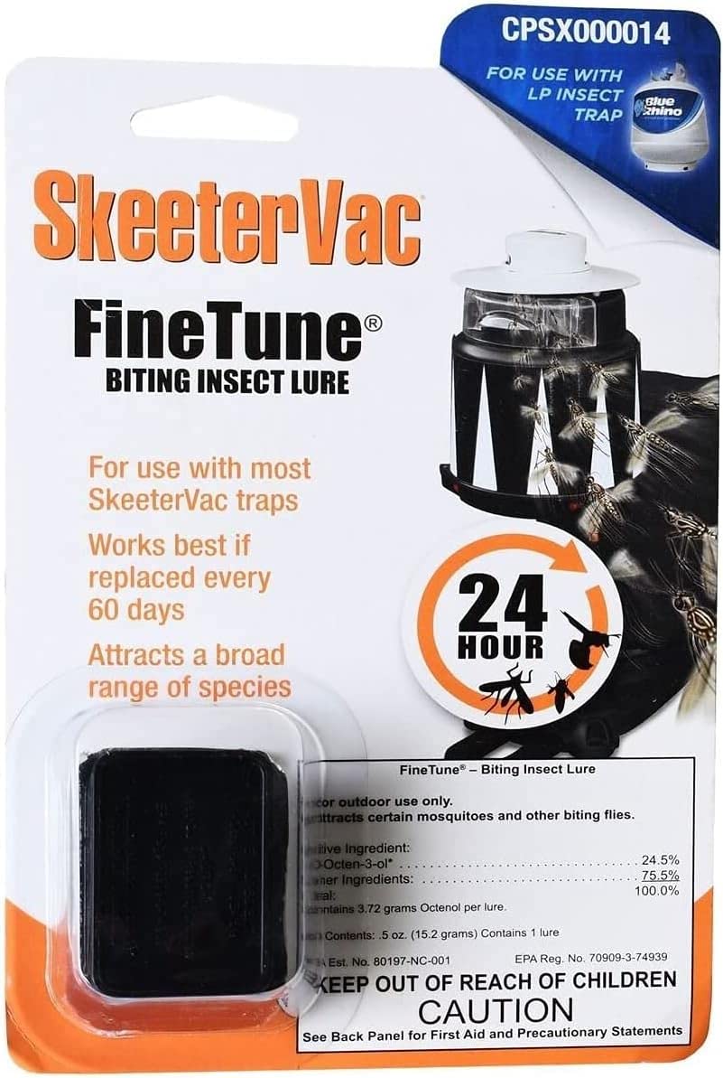 SkeeterVac FineTune lure pack ready for quick replacement to attract mosquitoes.