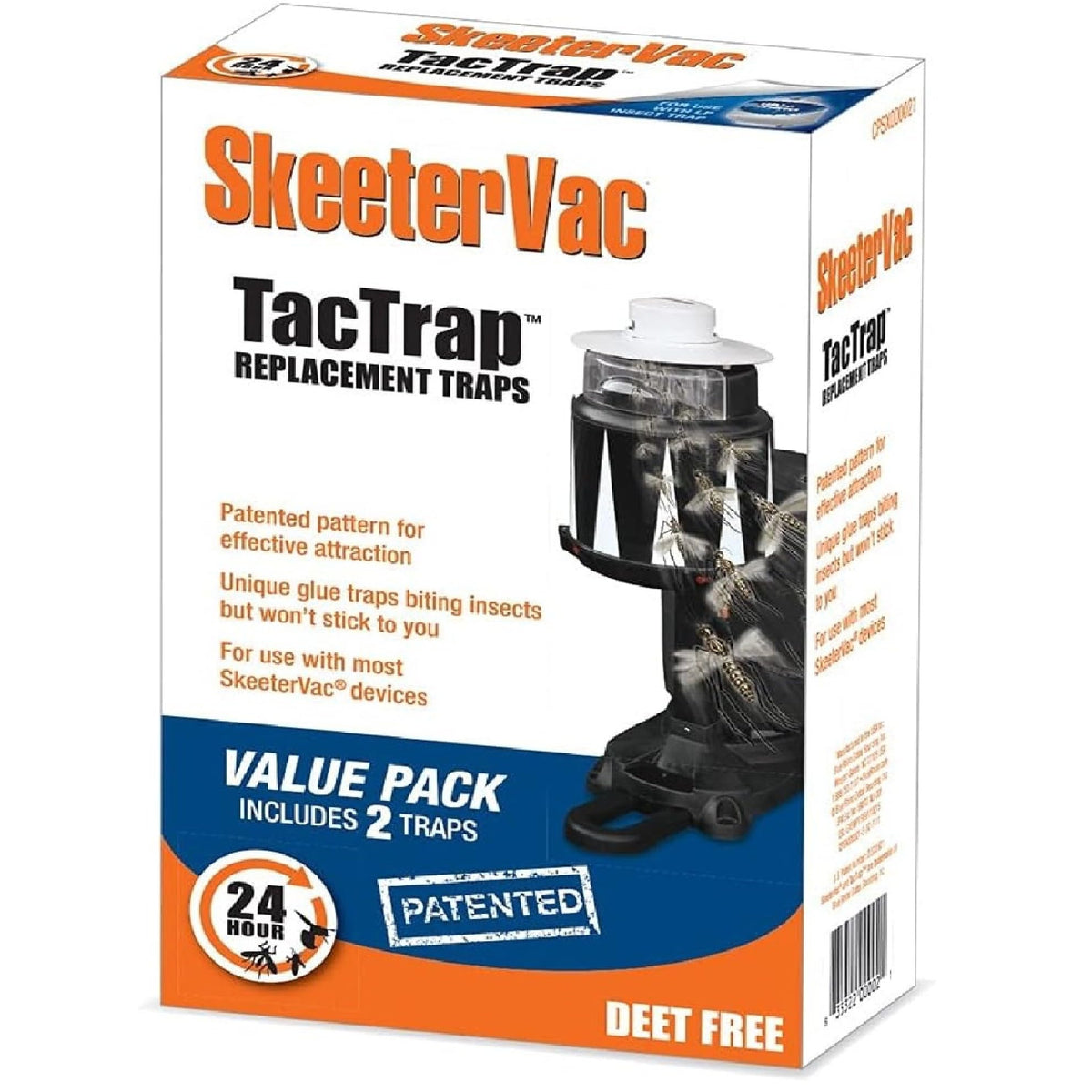 SkeeterVac TacTrap replacement pair for outdoor mosquito control in gardens.