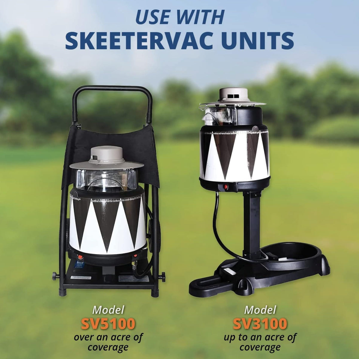 TacTrap replacement sheets attach easily to SkeeterVac for simple setup.