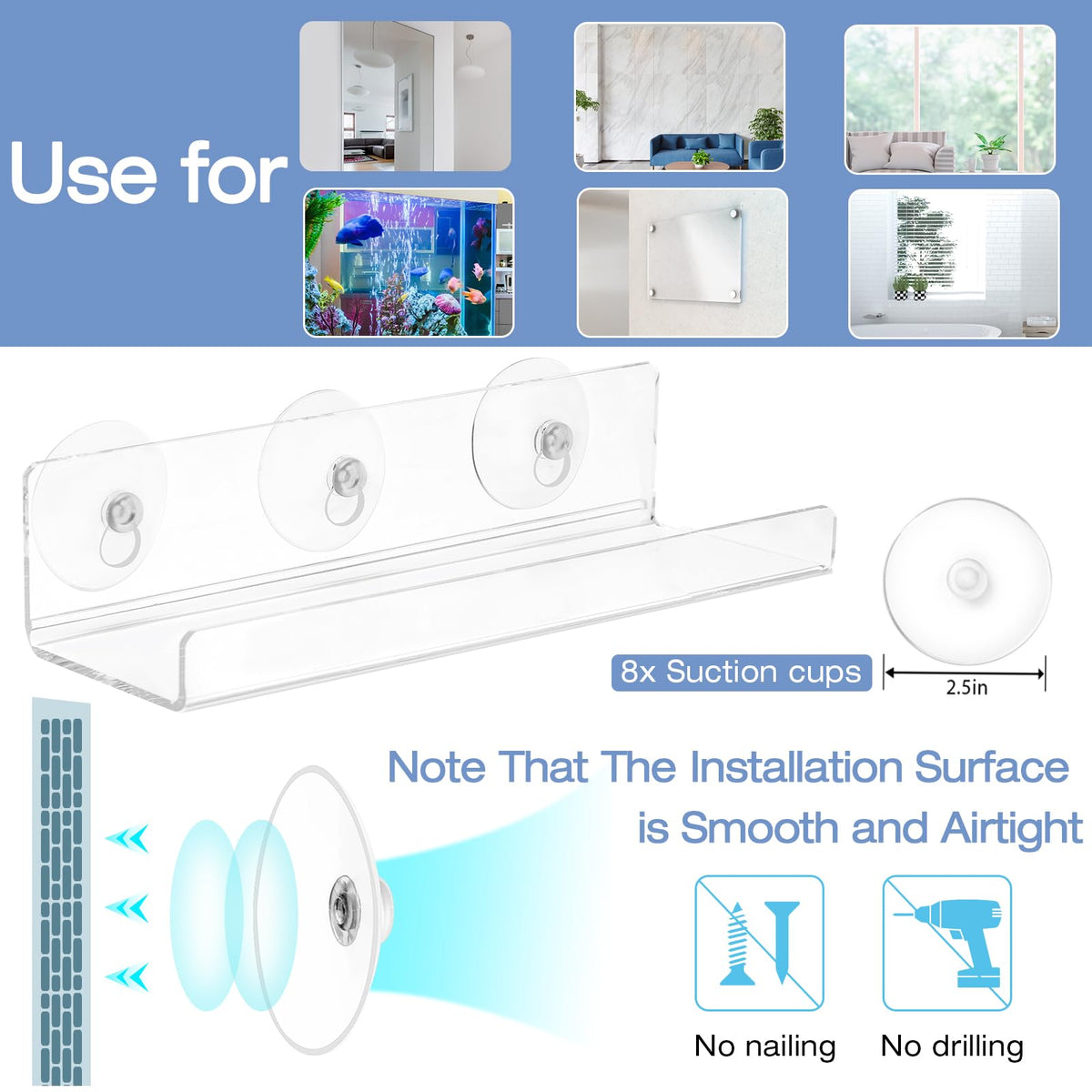 SkeWo clear acrylic shelves maximize light and plant visibility.