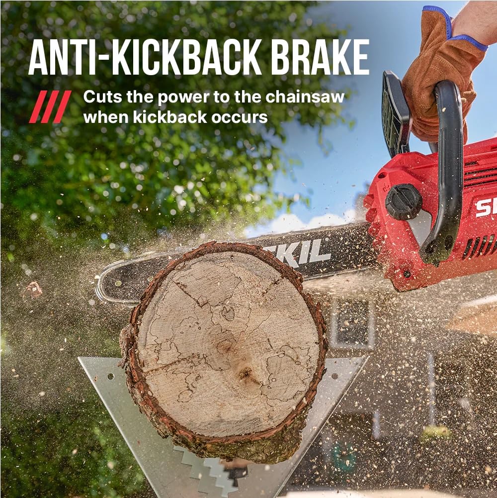 Skil CS4555-10 auto lubrication reduces friction during use.