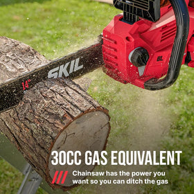 Skil CS4555-10 brushless motor delivers efficient cutting power.