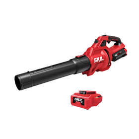 Skil leaf blower kit front view shows compact cordless design for quick yard cleanup.
