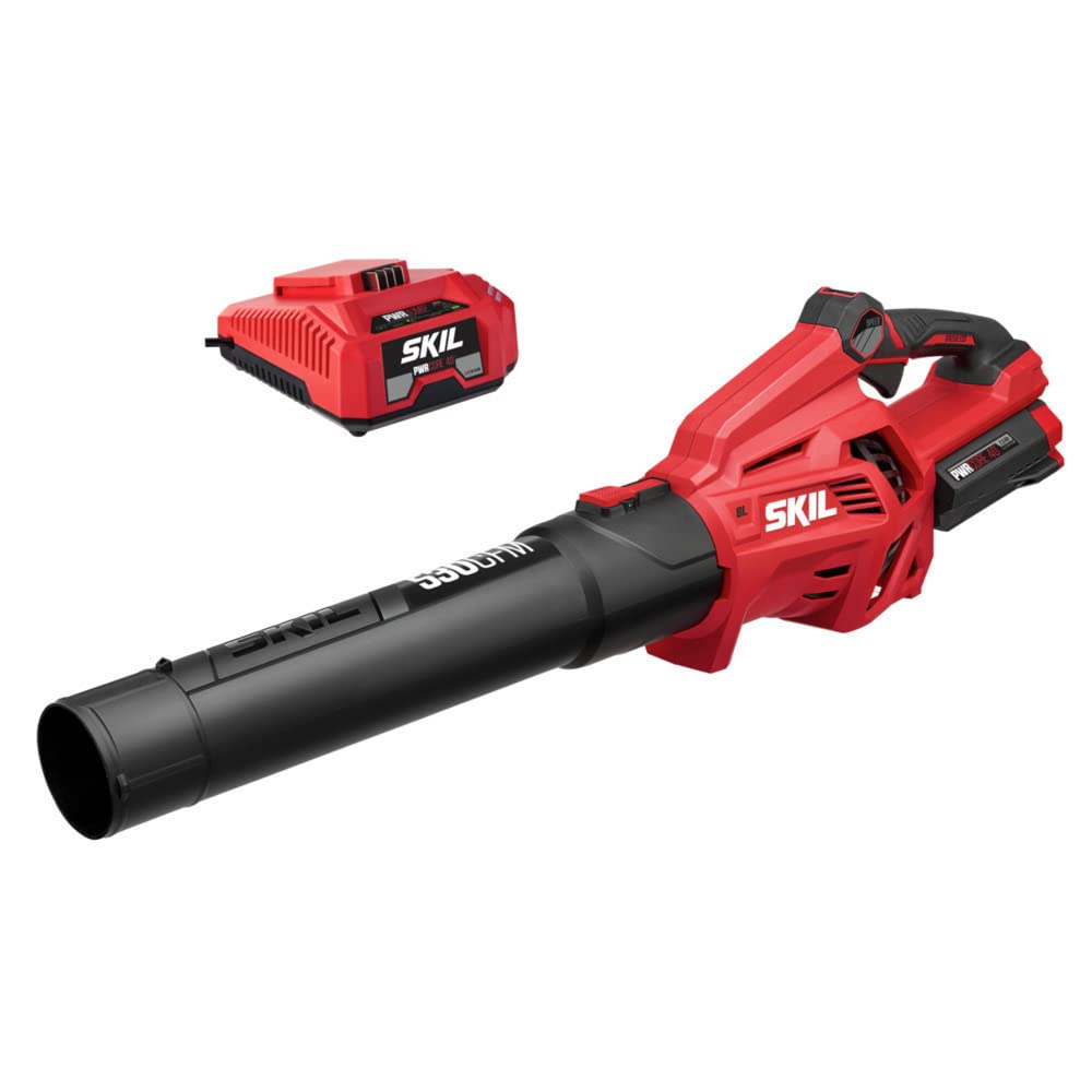 Skil PWR CORE 40 blower front view for easy cordless yard cleanup.