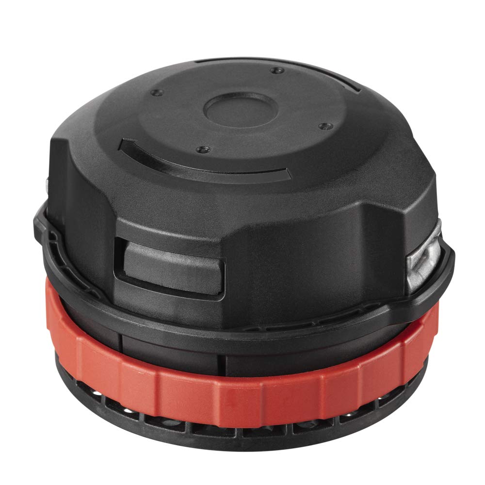 Skil rapid reload trimmer head closeup showing quick line load feature for LT4818-10 compatibility.