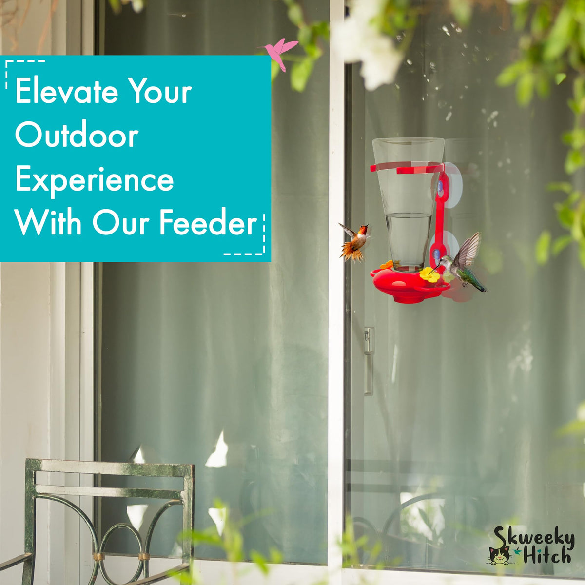 Skweeky Hitch durable plastic with strong suction cups for outdoor use.