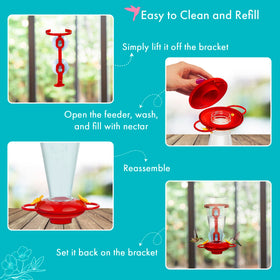 Skweeky Hitch gift-ready hummingbird feeder for nature lovers.