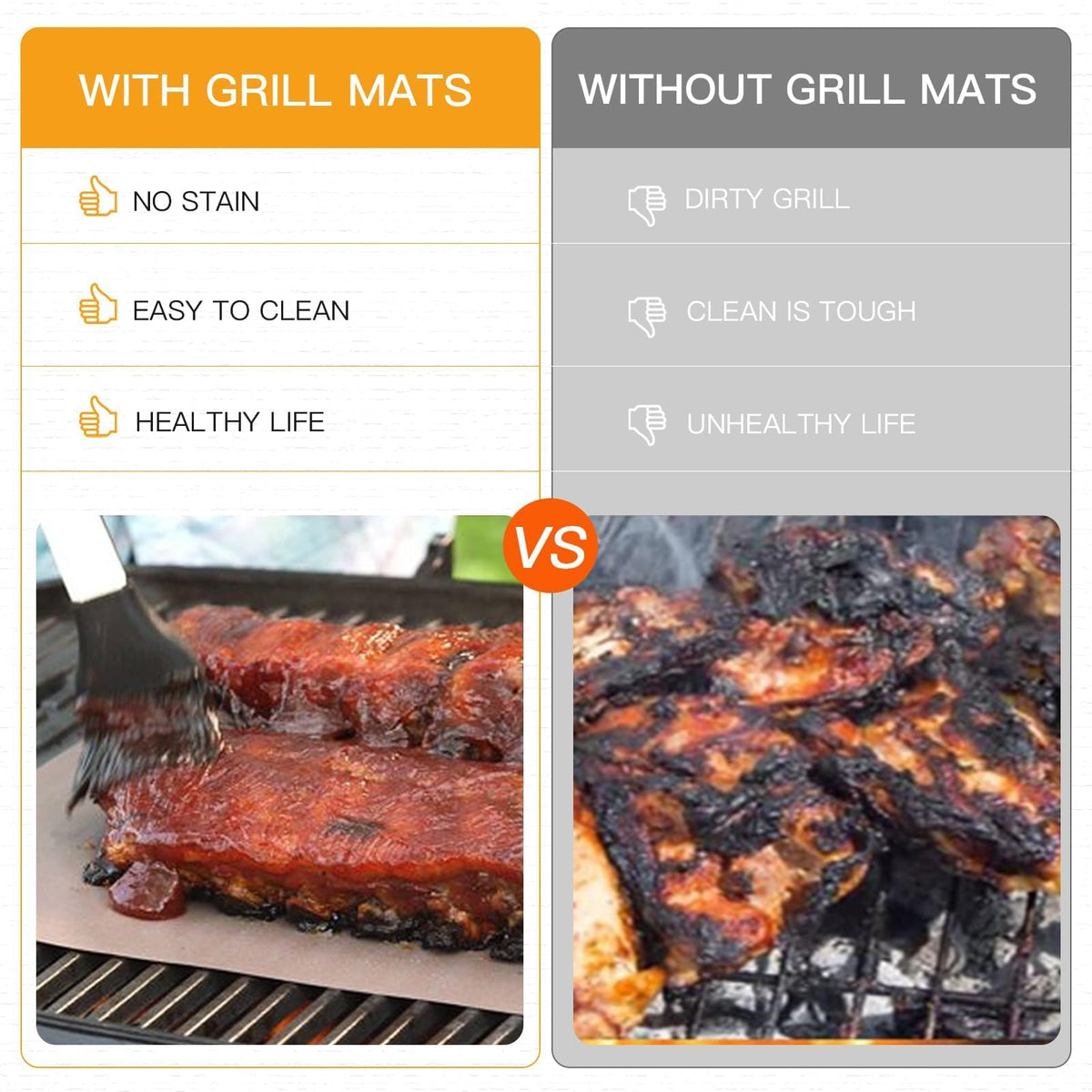 SKYBD PFOA-free mats offer a chemical-free grilling surface for safety.