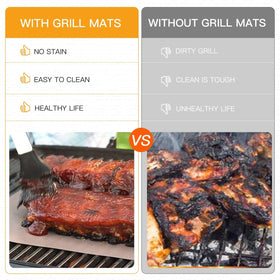 SKYBD PFOA-free mats offer a chemical-free grilling surface for safety.