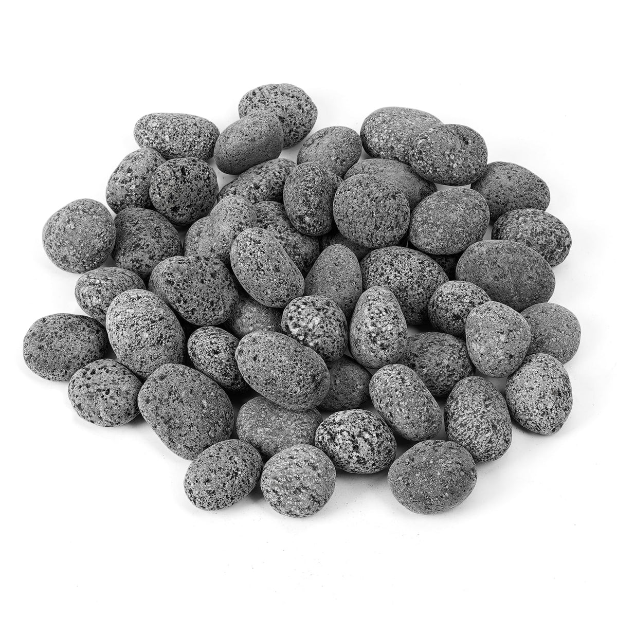 Skyflame lava rock pebbles for fire pit, 1/2-1 inch size, improves flame dispersion