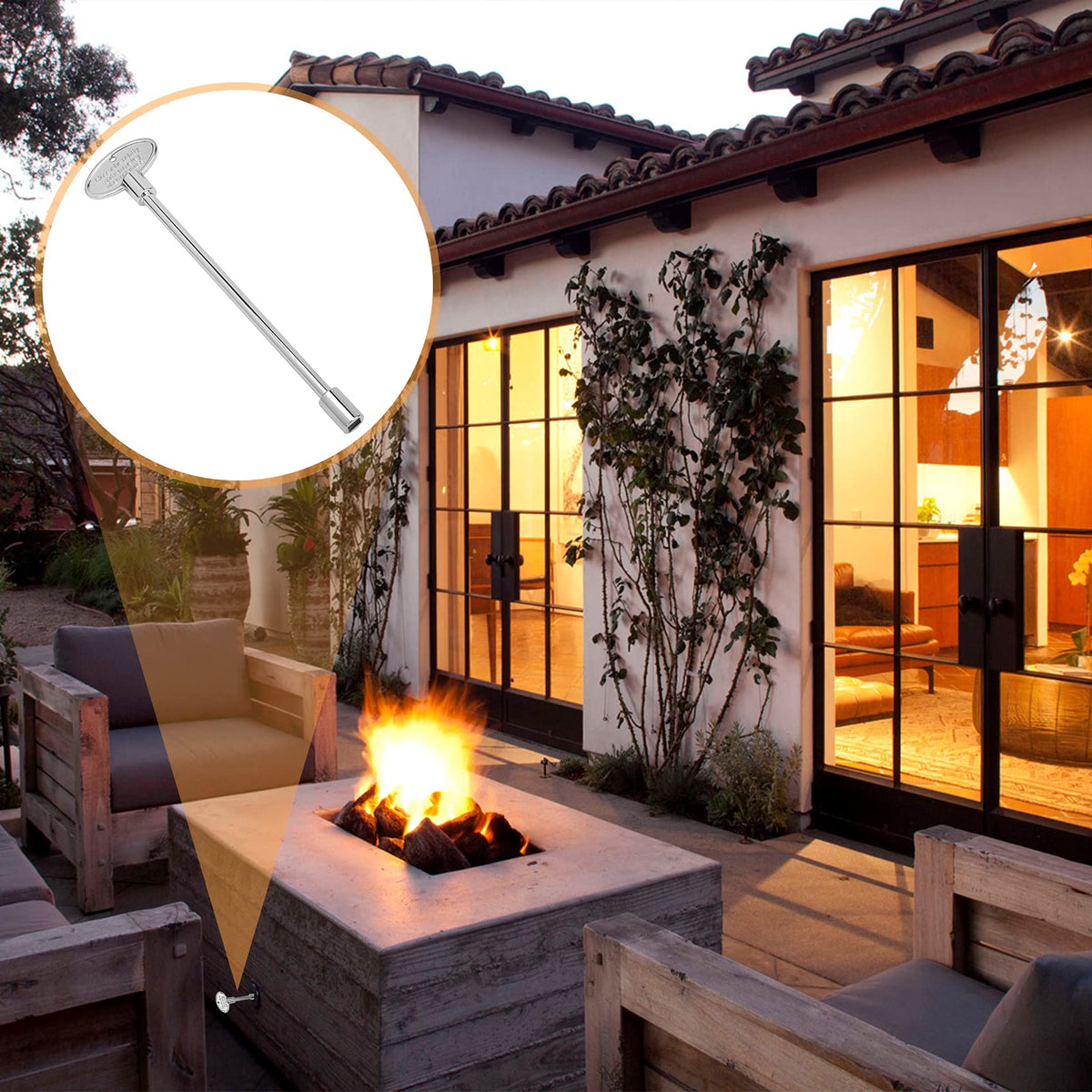 Skyflame durable construction ideal for outdoor fire pits