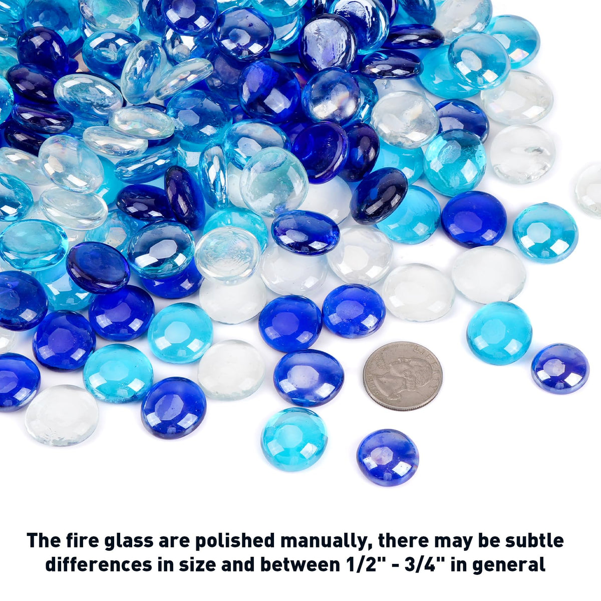 Skyflame crystal ice beads close-up show bright, modern sparkle