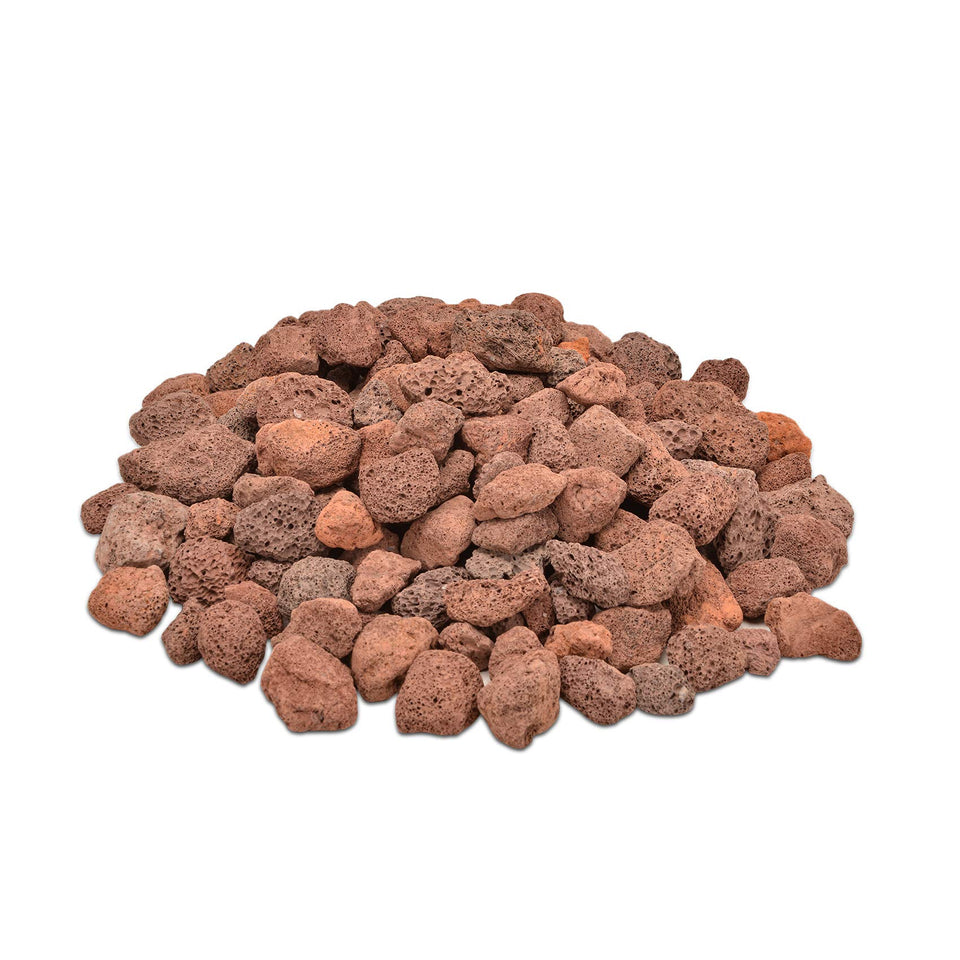 Skyflame lava rocks in a fire pit for even flame dispersion
