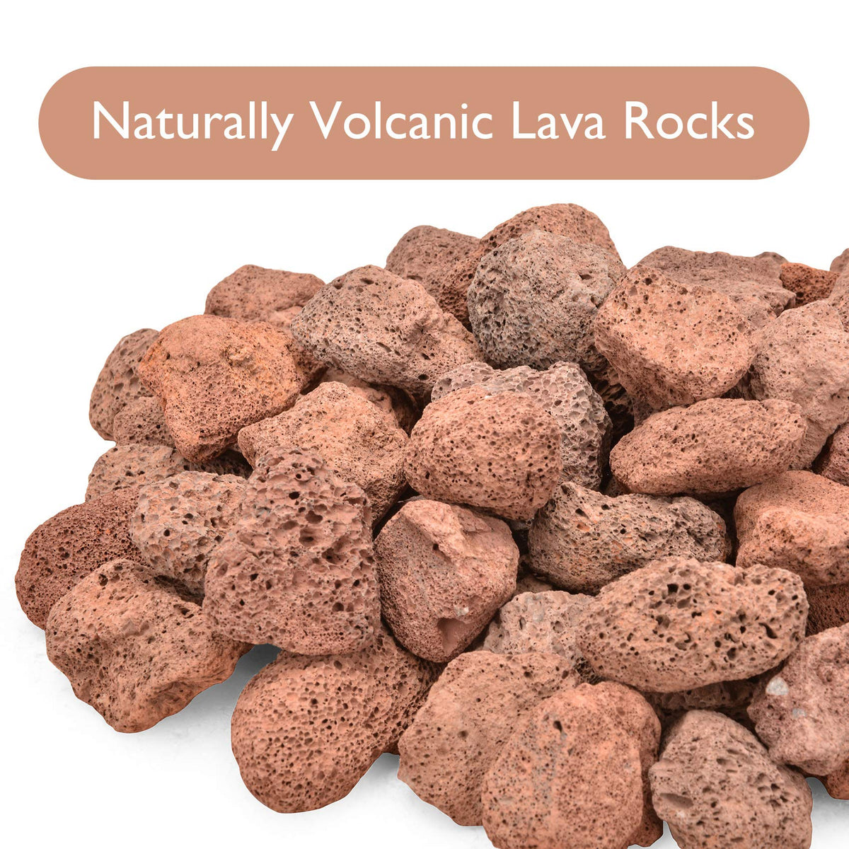 Skyflame lava rocks in a fireplace adding rustic texture and durability