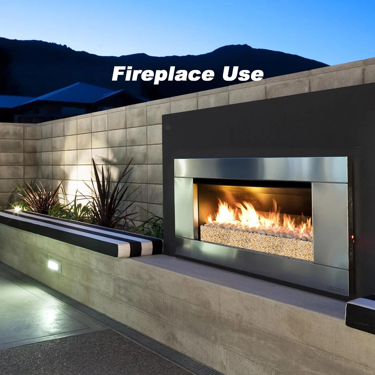 Skyflame sand great as vase filler and decorative garden accent.