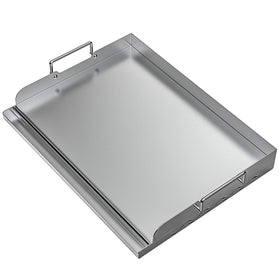 Skyflame universal stainless griddle top with even heat distribution for grilling and breakfast.
