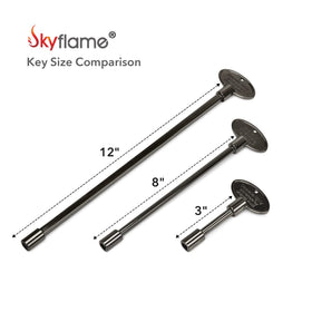 Skyflame valve key for fire pit applications