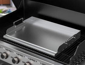 Skyflame versatile cooking surface handles breakfast through dinner on grills.